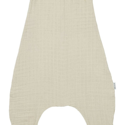 Baby zomer slaapoverall jumper pre - washed hydrofiel Uni - soft sand - Babywinkel - 4054703806243