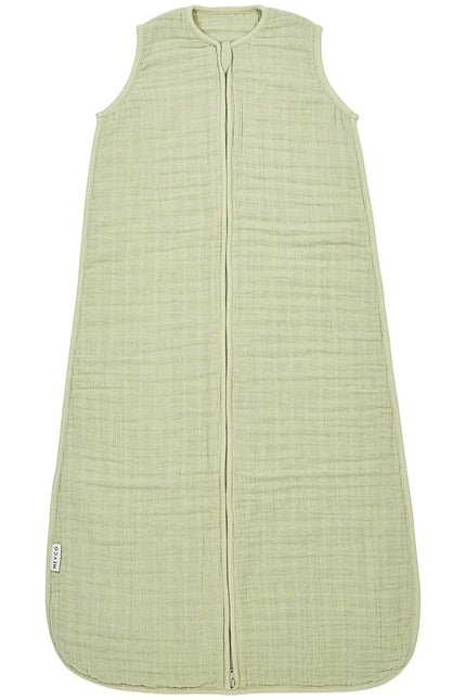 Baby zomerslaapzak pre - washed hydrofiel Uni - soft olive - 0.5 TOG - Babywinkel - 4054703107005