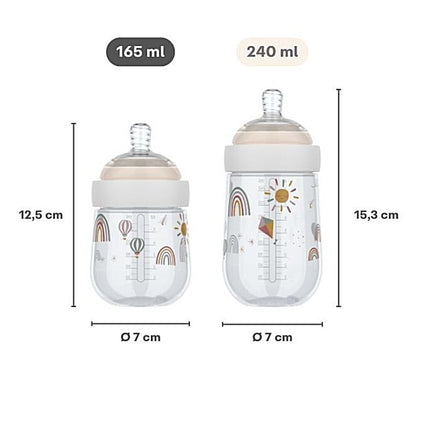 Babyfles Mepal Mio 165 ml - Sunshine & Rainbow - Babywinkel - 8720294049210