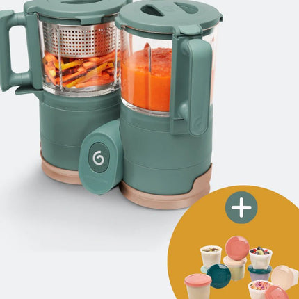 Babymoov Keukenmachine Nutribaby Glass Green Forest - Babymoov - Babywinkel - 3661276171039