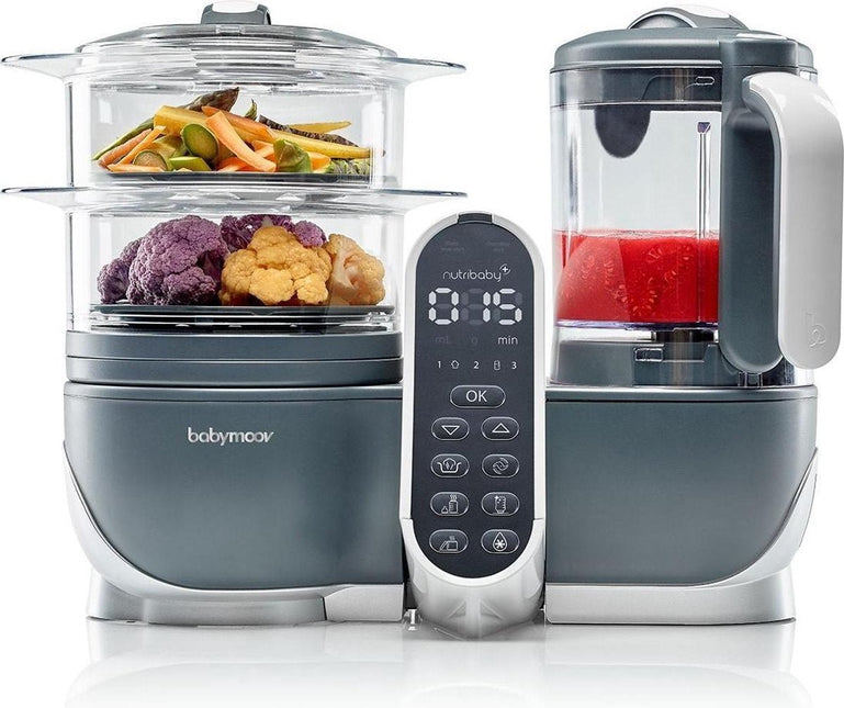 Babymoov Keukenmachine Nutribaby (+) Industrial Grey koop je bij Babywinkel
