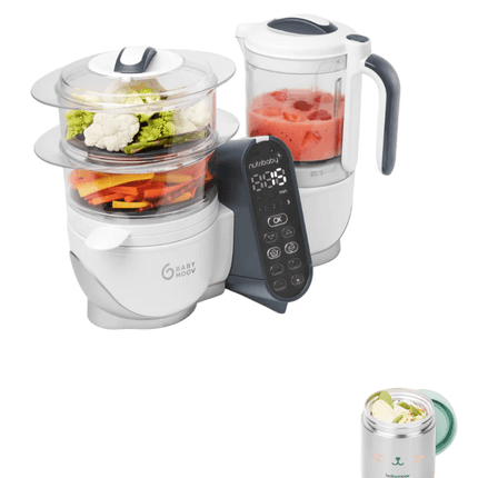 Babymoov Keukenmachine Nutribaby White met Thermobox - Babymoov - Babywinkel - 3661276181113