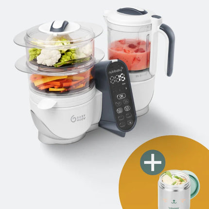 Babymoov Keukenmachine Nutribaby White met Thermobox - Babymoov - Babywinkel - 3661276181113