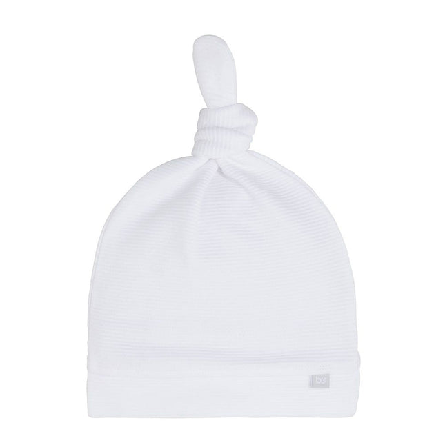 Baby's Only Baby Mutsje Met Knoop Pure Wit koop je bij Babywinkel