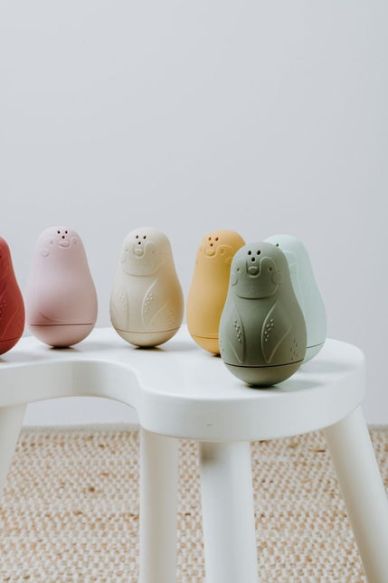 Baby's Only Badspeelgoed Pingu√ØNs Stone Red/Oud Roze 2St - Baby's Only - Babywinkel - 8720791353582