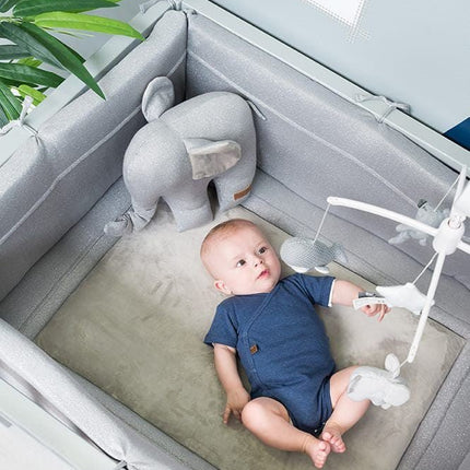 Baby's Only Bedomrander Sparkle Melee Zilvergrijs - Baby's Only - Babywinkel - 8719497044030