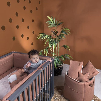 Baby's Only Boxkleed Sparkle Melee Zilverroze 75x95cm - Baby's Only - Babywinkel - 8719497043996
