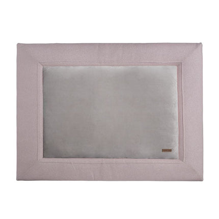 Baby's Only Boxkleed Sparkle Melee Zilverroze 75x95cm - Baby's Only - Babywinkel - 8719497043996