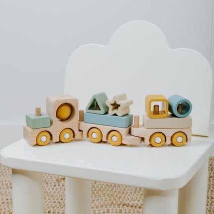 Baby's Only Houten Speelgoed Trein Swirl - Baby's Only - Babywinkel - 8720791353971