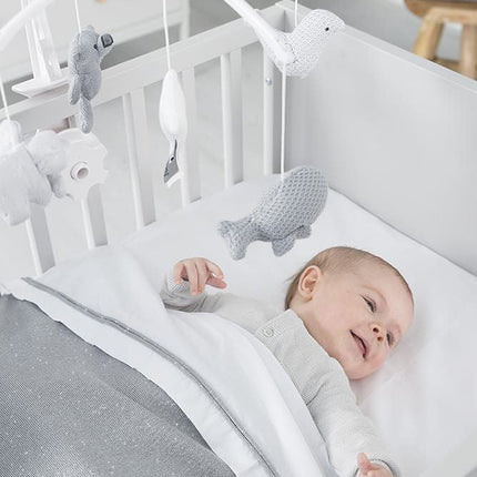 Baby's Only Ledikantdeken Soft Sparkle Melee Zilvergrijs - Baby's Only - Babywinkel - 8719497044092