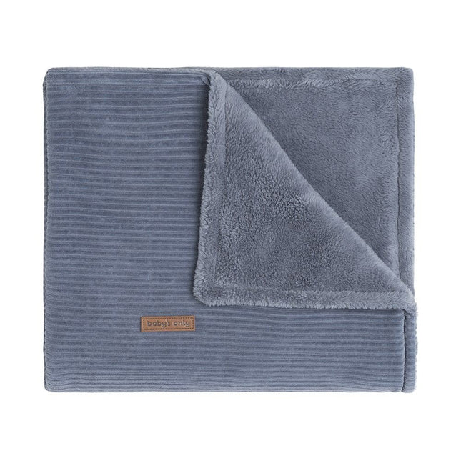 Baby's Only Wiegdeken Teddy Sense Vintage Blue - Baby's Only - Babywinkel - 8720088336489