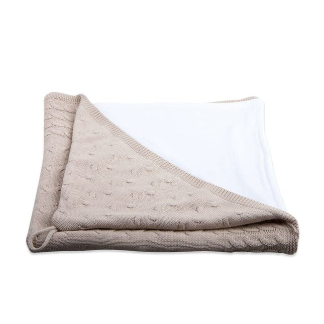 Baby's Only Wikkeldeken Baby Chenille Cable Beige - Baby's Only - Babywinkel - 8718481183113