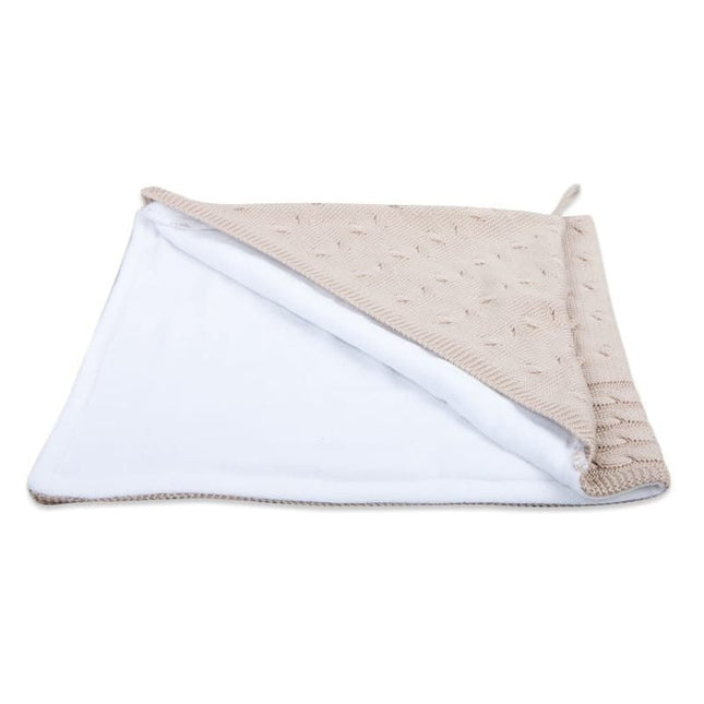 Baby's Only Wikkeldeken Baby Chenille Cable Beige - Baby's Only - Babywinkel - 8718481183113