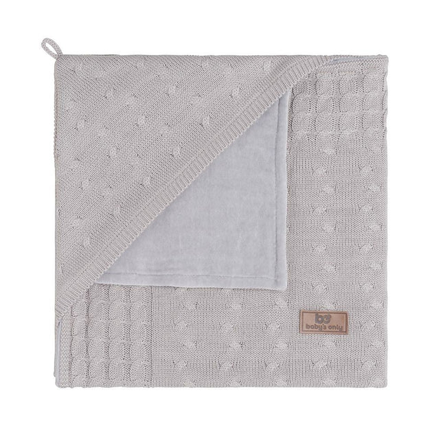 Baby's Only Wikkeldeken Baby Chenille Cable Leem - Baby's Only - Babywinkel - 8720088335826