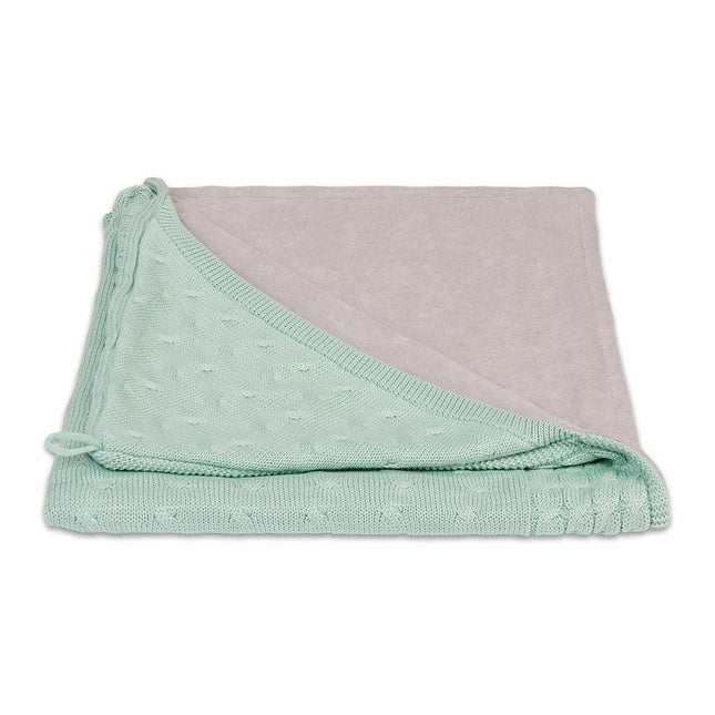 Baby's Only Wikkeldeken Baby Chenille Cable Mint - Baby's Only - Babywinkel - 8718481180570