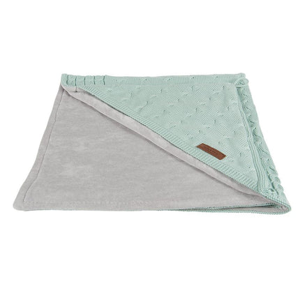 Baby's Only Wikkeldeken Baby Chenille Cable Mint - Baby's Only - Babywinkel - 8718481180570