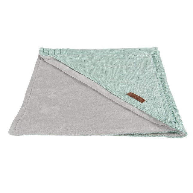 Baby's Only Wikkeldeken Baby Chenille Cable Mint - Baby's Only - Babywinkel - 8718481180570