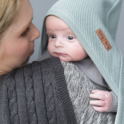 Baby's Only Wikkeldeken Baby Soft Classic Stonegreen - Baby's Only - Babywinkel - 8719075020791