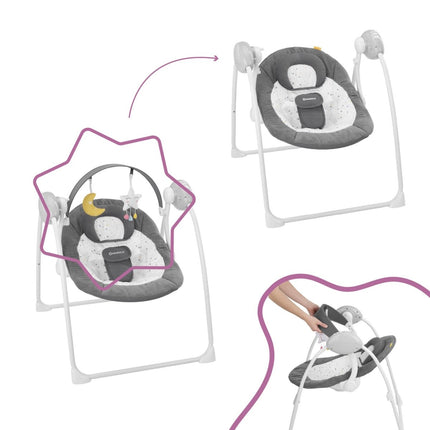 Badabulle Schommel Moonlight Comfort Zonder Adapter - Badabulle - Babywinkel - 3661276160569