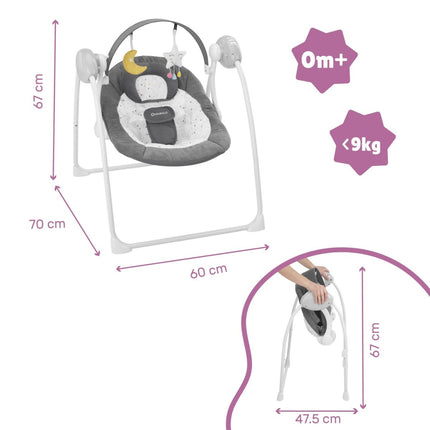 Badabulle Schommel Moonlight Comfort Zonder Adapter - Badabulle - Babywinkel - 3661276160569