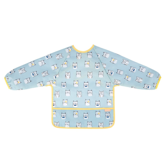Badabulle Slabbetje Lange Mouwen Blauw koop je bij Babywinkel