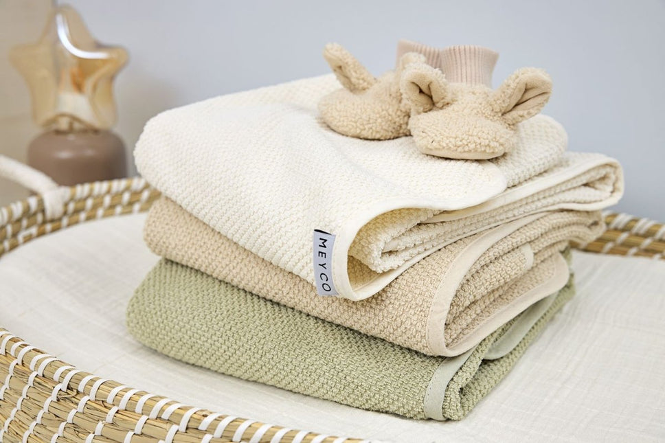 Badcape Popcorn - natural - 75x75cm - Babywinkel - 4054703125412