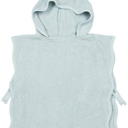 Badponcho badstof Wavy - grey blue - 1 - 3 jaar - Babywinkel - 4054703277111