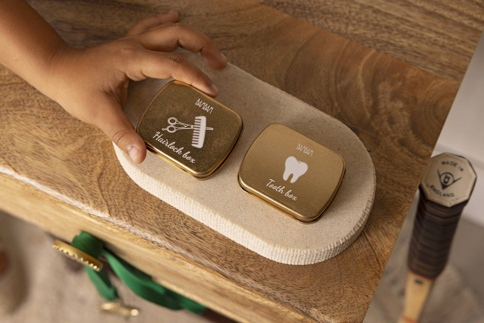 BamBam Haarlok Bewaarblikje 6cm koop je bij Babywinkel