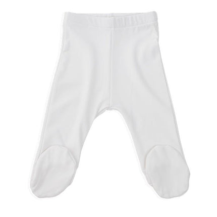 Bamboom Baby Broekje Met Voetjes 1M Wit - Bamboom - Babywinkel - 8053306053258