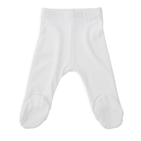 Bamboom Baby Broekje Met Voetjes 1M Wit - Bamboom - Babywinkel - 8053306053258