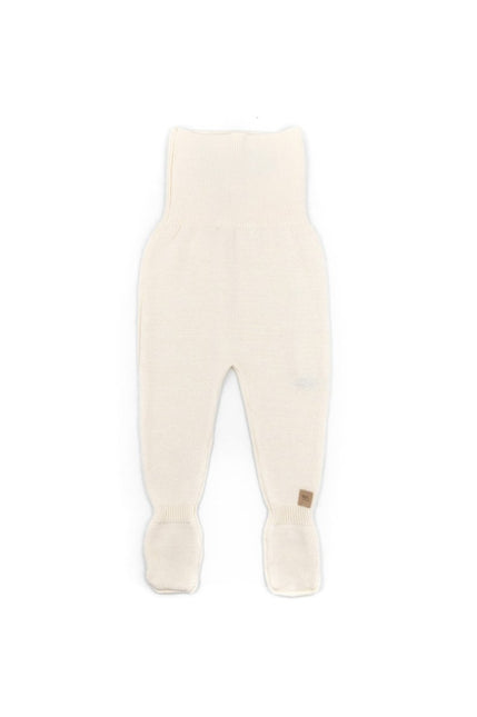 Bamboom Baby Broekje Met Voetjes Knitted Wit - Bamboom - Babywinkel - 8053847230156
