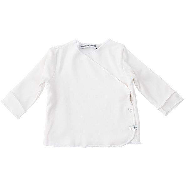 Bamboom Baby Shirt Lange Mouw Overslag 1M Wit - Bamboom - Babywinkel - 8053306053265