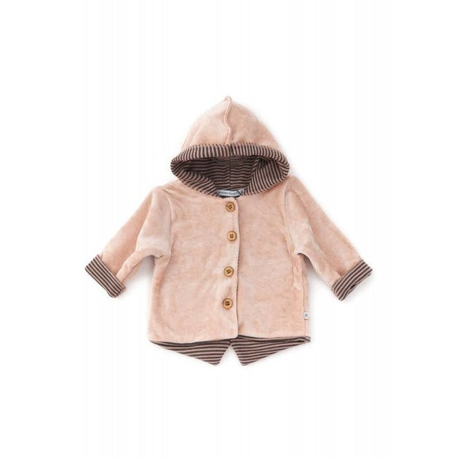 Bamboom Baby Vestje Met Capuchon Velvet Roze koop je bij Babywinkel