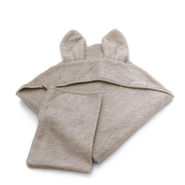 Bamboom Badcape Baby Met Oren Camel - Bamboom - Babywinkel - 8056201831839