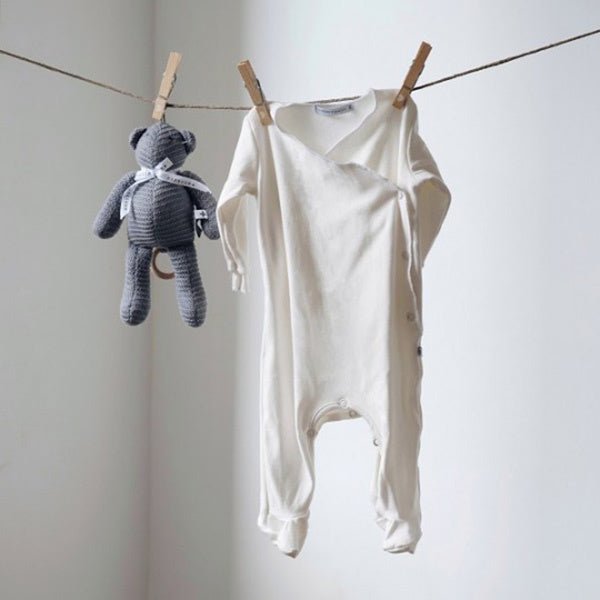 Bamboom Boxpakje Met Voetjes Grijs/Ivoor - Bamboom - Babywinkel - 8053306052084