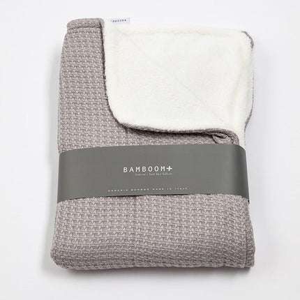 Bamboom Ledikantdeken Dubbel T.O.G 2.2 Warm Grijs 100x150cm - Bamboom - Babywinkel - 8053306050707