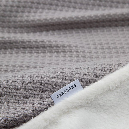 Bamboom Ledikantdeken Dubbel T.O.G 2.2 Warm Grijs 100x150cm - Bamboom - Babywinkel - 8053306050707