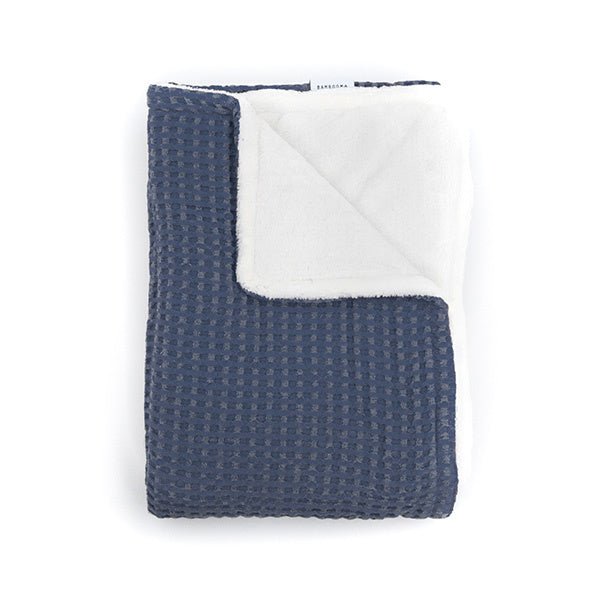 Bamboom Wiegdeken Waffle Blue 75x100cm - Bamboom - Babywinkel - 8053847230576
