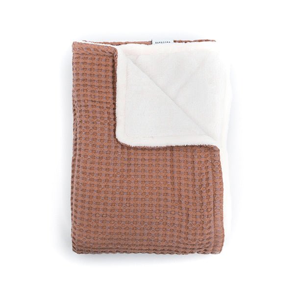 Bamboom Wiegdeken Waffle Roze 75x100cm koop je bij Babywinkel