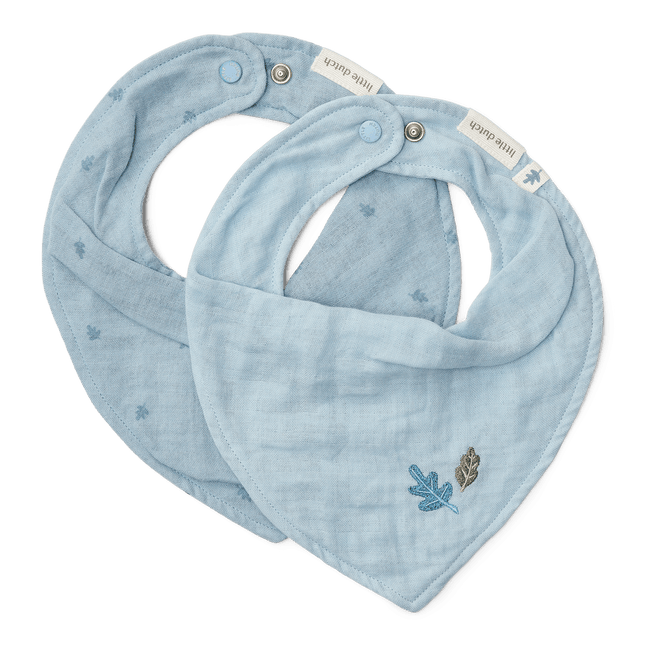 Little Dutch Slabbetje Bandana Pure Denim Blue 2St koop je bij Babywinkel