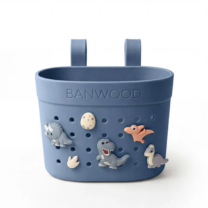 Banwood Kinderstep- en Fietsmandje Pin & Ride Deep Sea koop je bij Babywinkel