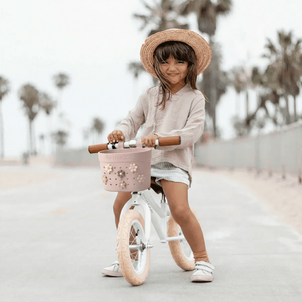 Banwood Kinderstep- en Fietsmandje Pin & Ride Faded Pink koop je bij Babywinkel