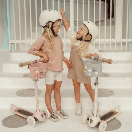 Banwood Kinderstep- en Fietsmandje Pin & Ride Ivory koop je bij Babywinkel