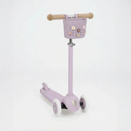 Banwood Kinderstep- en Fietsmandje Pin & Ride Lavender koop je bij Babywinkel