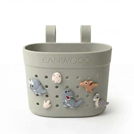 Banwood Kinderstep- en Fietsmandje Pin & Ride Olive koop je bij Babywinkel