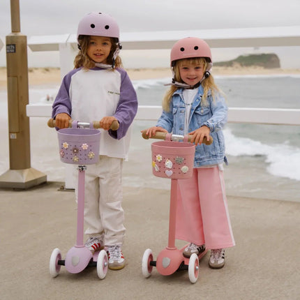 Banwood Kinderstep- en Fietsmandje Pin & Ride Raspberry koop je bij Babywinkel