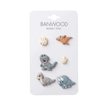 Banwood Pins Voor Kinderstep- en Fietsmandje Dinosaurs koop je bij Babywinkel
