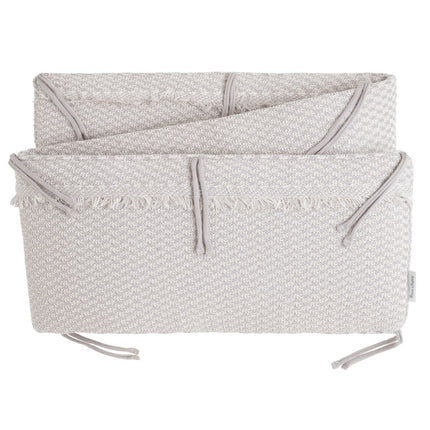 Bed/boxbumper Happiness urban taupe/ecru - Babywinkel - 8721052102826