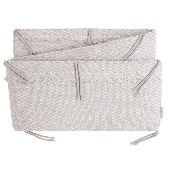Bed/boxbumper Happiness urban taupe/ecru - Babywinkel - 8721052102826