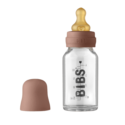 BIBS Babyfles Glas 110ml Woodchuck - BIBS - Babywinkel - 5713795238668